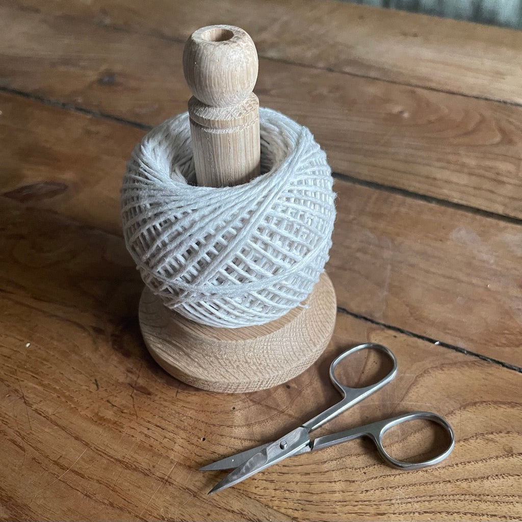 Oak String Tidy with Scissors and Twine | Heirloom Boulevard