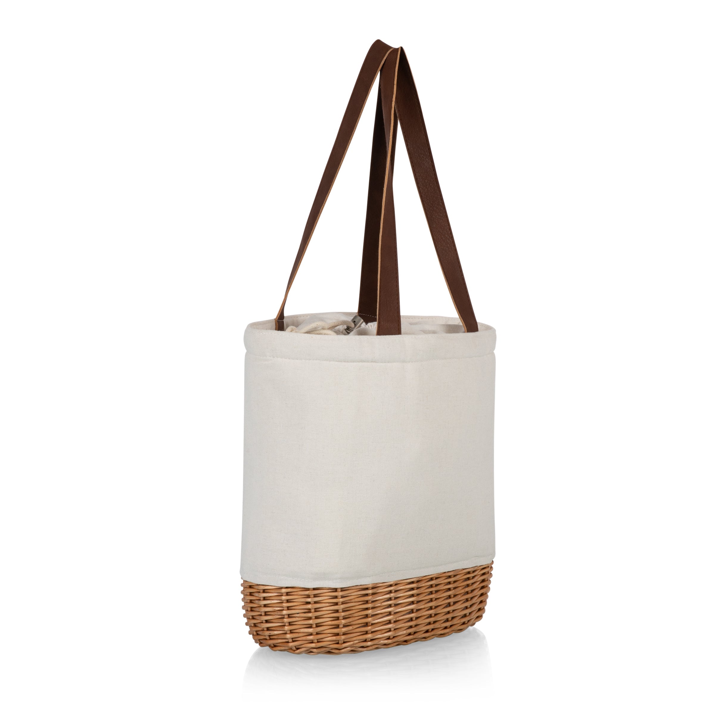 Picnic Time Pico Willow and Canvas Lunch Basket | Heirloom Boulevard