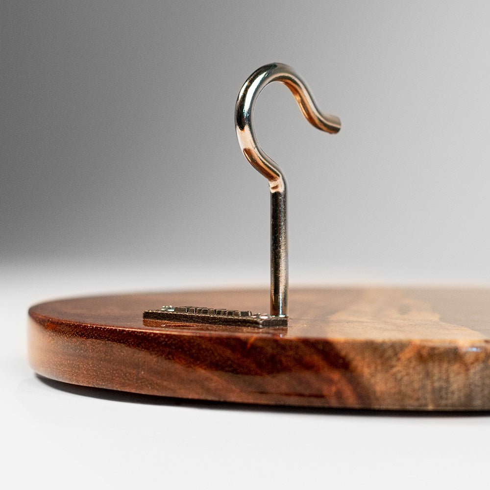 Elakai One of a Kind Gray Stone Epoxy Resin Live-Edge Wood Hook and Ring Toss Game | Heirloom Boulevard