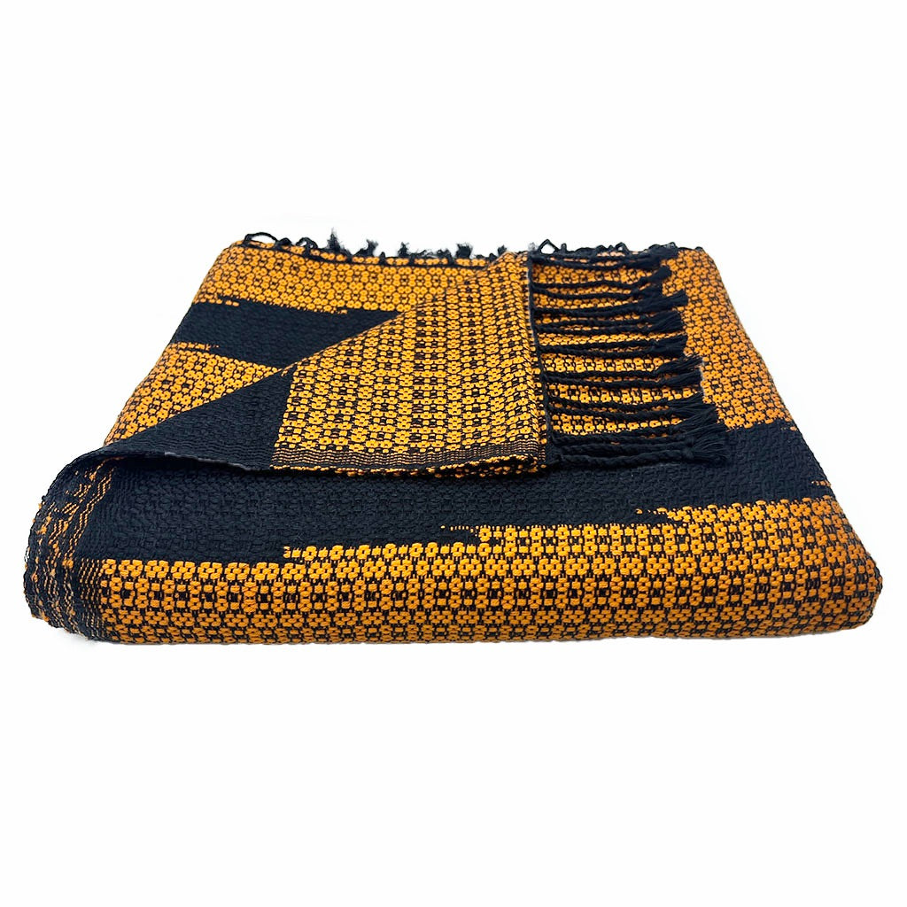 Cambodian Handloom Tapestry Throw SLATE + SALT | Heirloom Boulevard