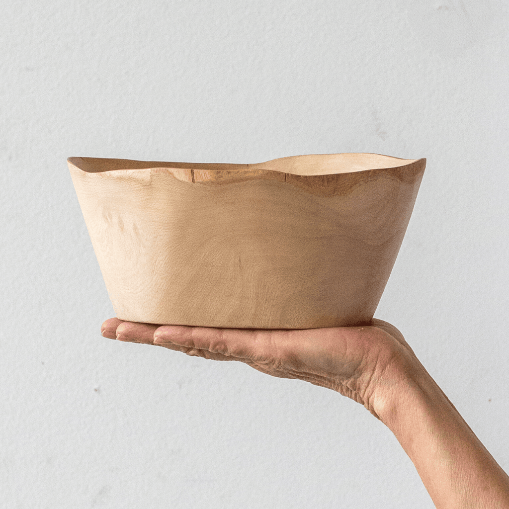 Kanju Interiors Jacaranda Hand-carved Wood Trinket Bowl Small | Heirloom Boulevard