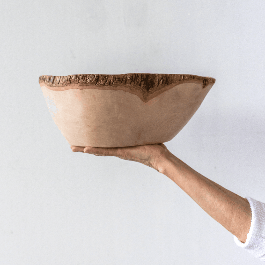 Kanju Interiors Jacaranda Hand-carved Wood Trinket Bowl Large | Heirloom Boulevard