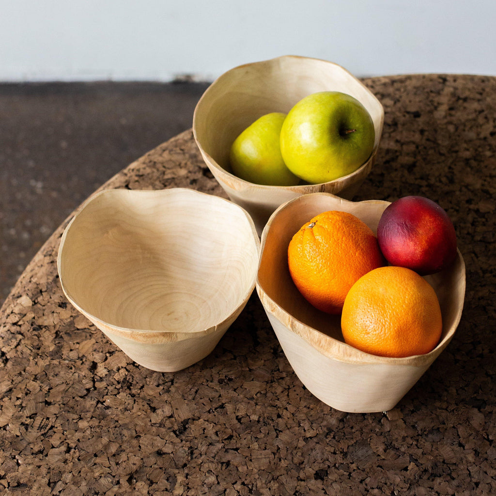 Kanju Interiors Jacaranda Hand-carved Wood Trinket Bowl | Heirloom Boulevard