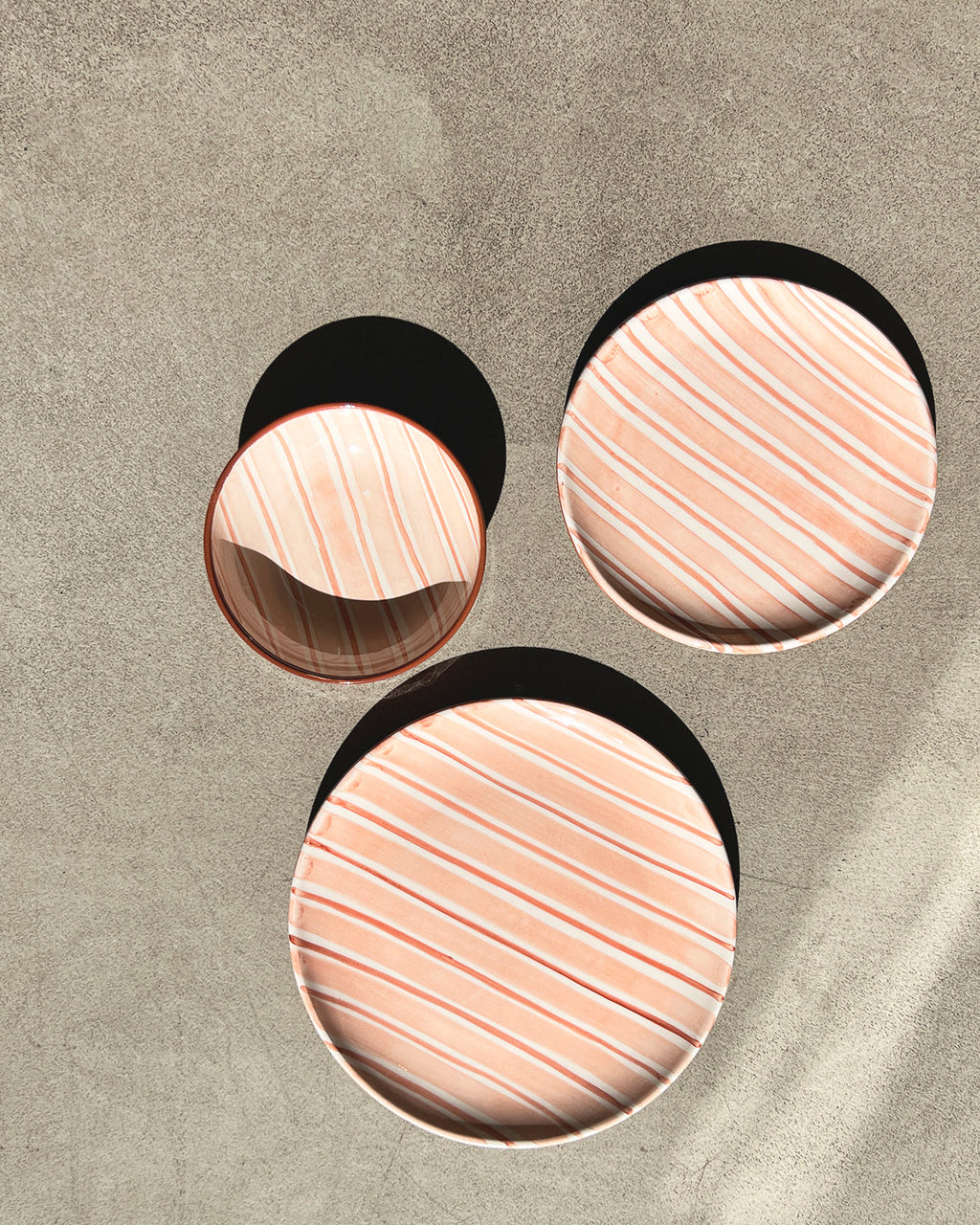 Casa Cubista Cabana Plates and Bowls - Pink atacama home | Heirloom Boulevard
