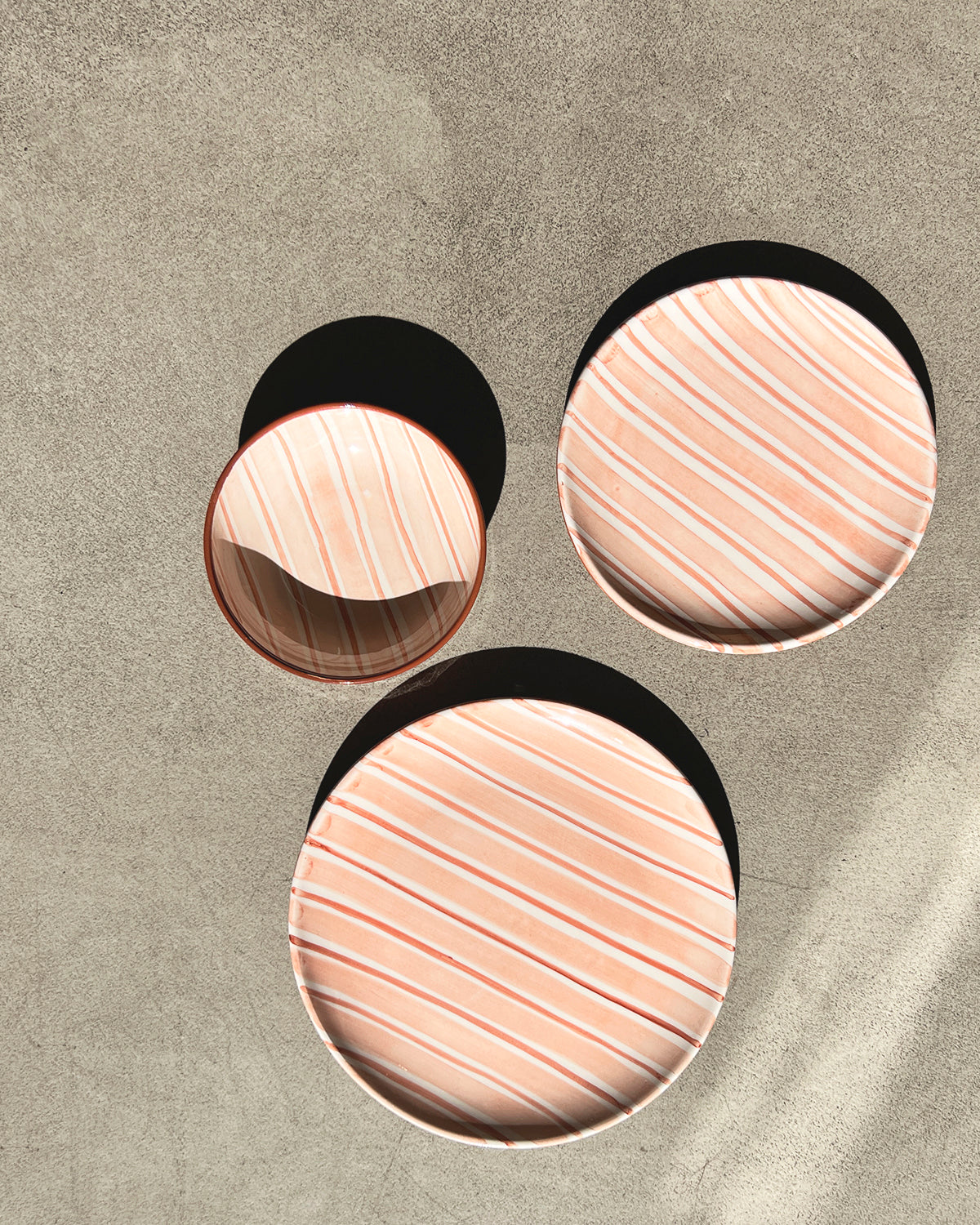 Casa Cubista Cabana Plates and Bowls - Pink atacama home | Heirloom Boulevard