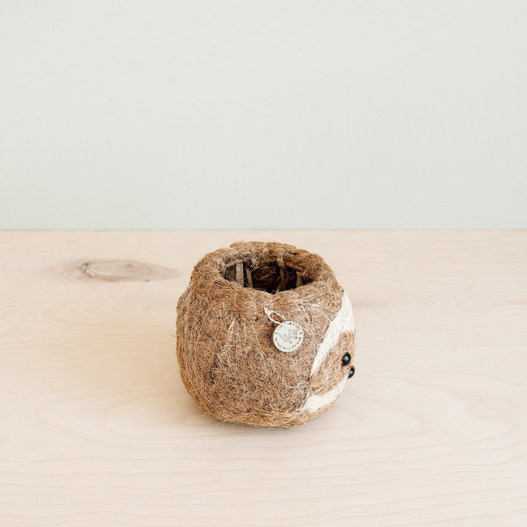 Two-tone Sloth Coco Coir Planter - Handmade Planters | LIKHÂ LIKHÂ | Heirloom Boulevard