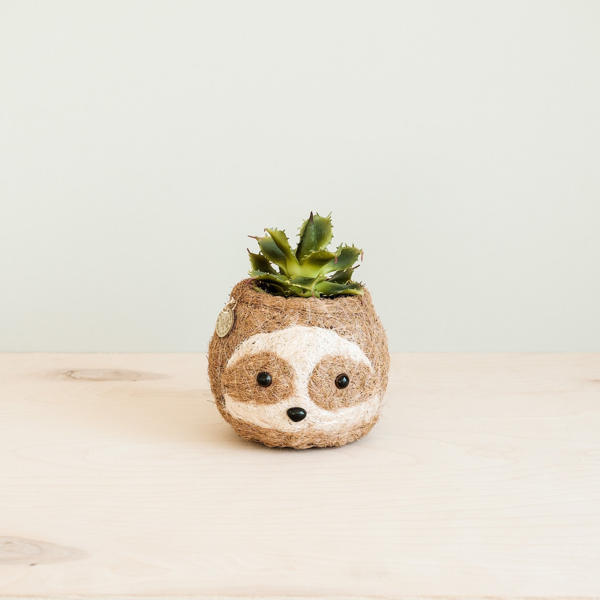 Two-tone Sloth Coco Coir Planter - Handmade Planters | LIKHÂ LIKHÂ | Heirloom Boulevard