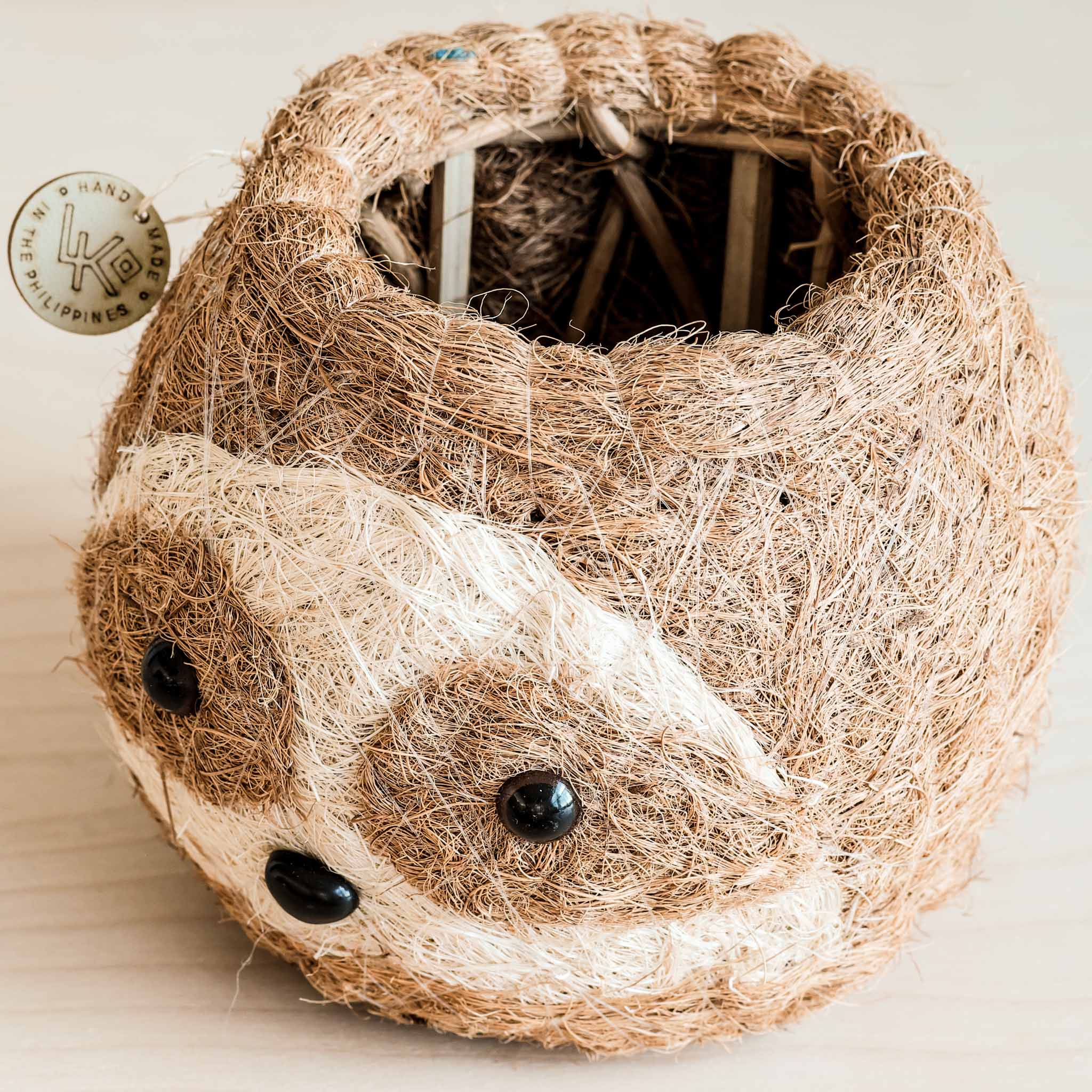 Two-tone Sloth Coco Coir Planter - Handmade Planters | LIKHÂ LIKHÂ | Heirloom Boulevard