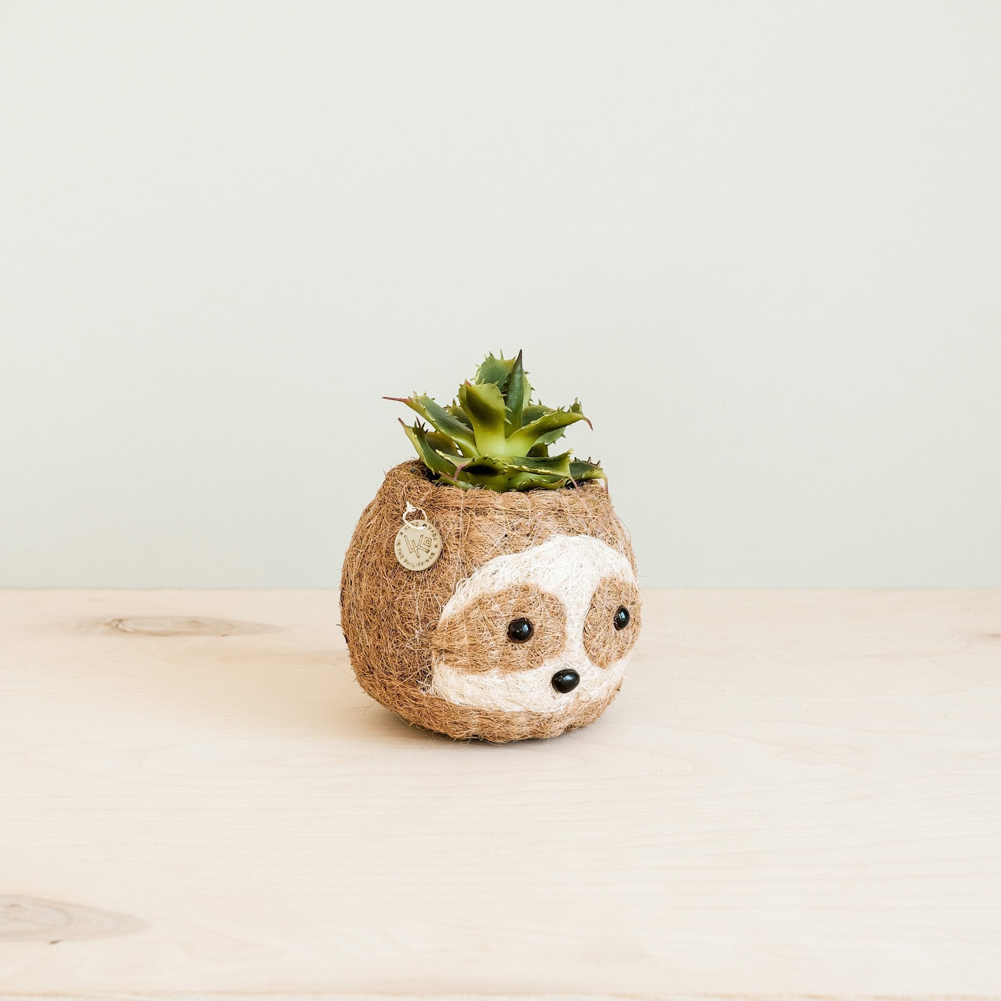 Two-tone Sloth Coco Coir Planter - Handmade Planters | LIKHÂ LIKHÂ | Heirloom Boulevard