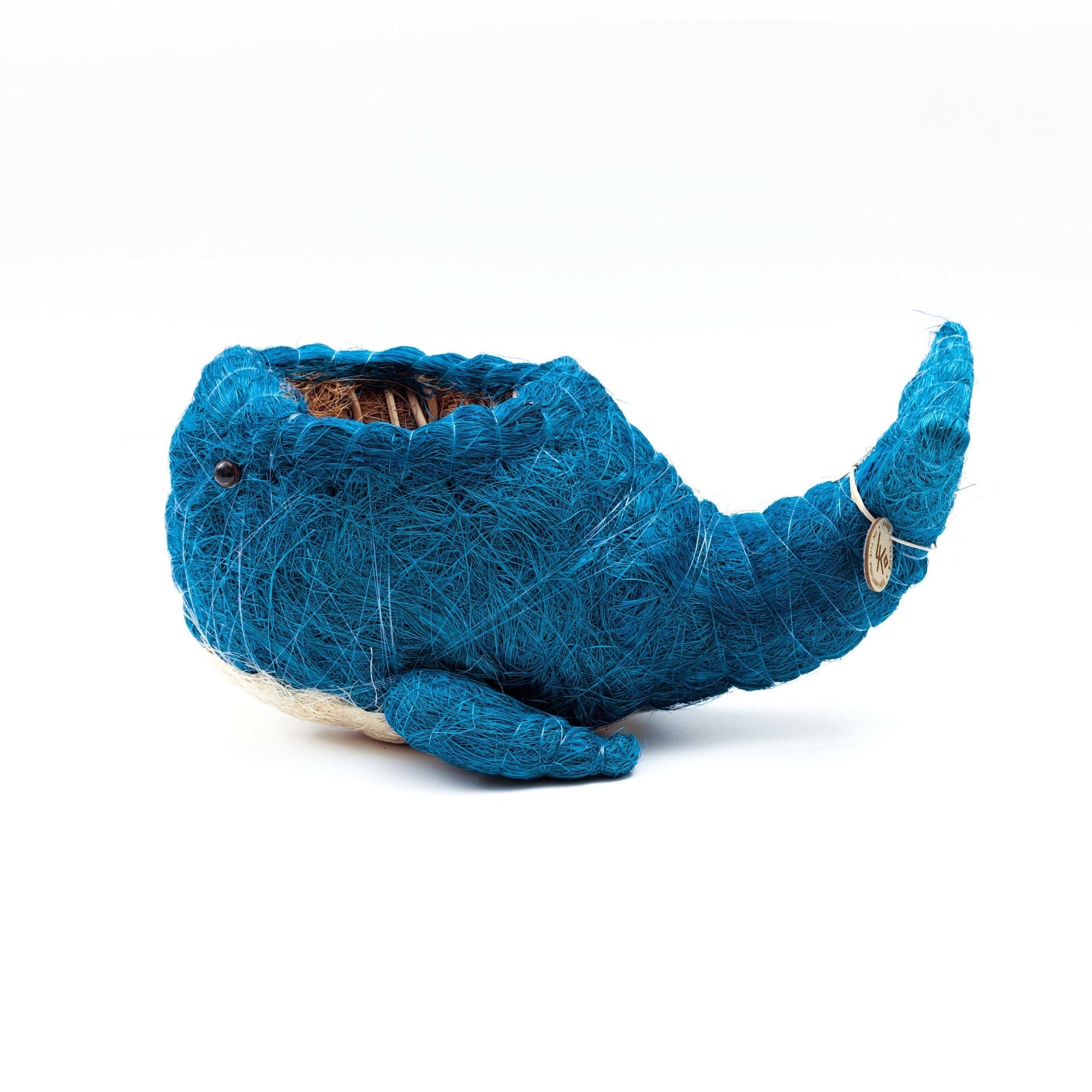 Wicker Whale Planter - Coco Planter | LIKHÂ LIKHÂ | Heirloom Boulevard