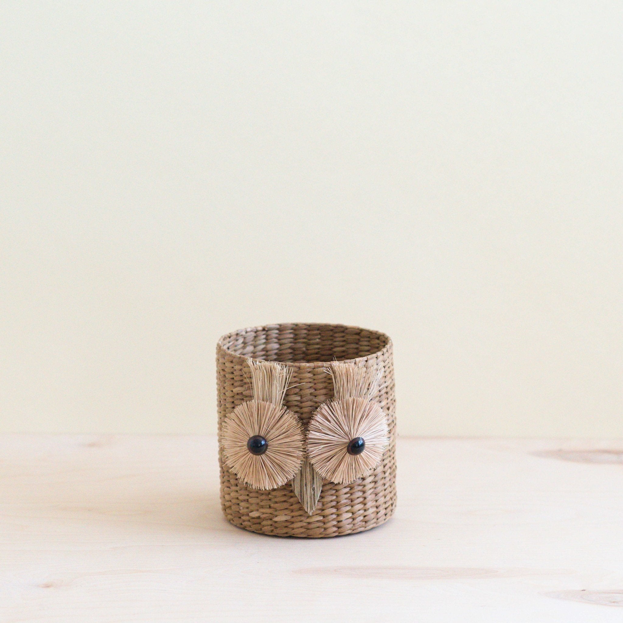 LIKHÂ Owl 6" Seagrass Basket Planter - Succulent Plant Pot | LIKHÂ LIKHÂ | Heirloom Boulevard