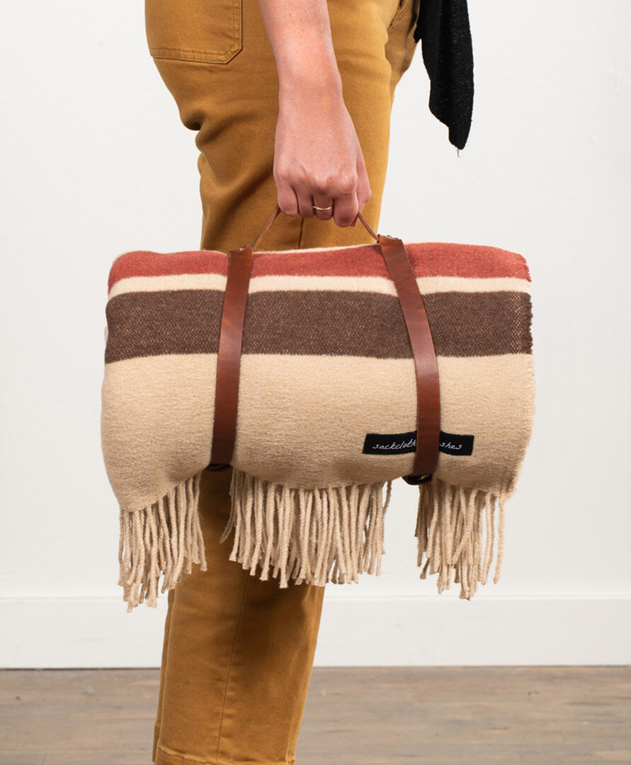 Sackcloth & Ashes Leather Blanket Roll | Heirloom Boulevard