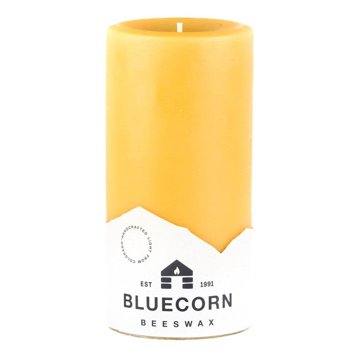 Pure Beeswax Pillar Candles 4" x 8" Single Candle | Heirloom Boulevard
