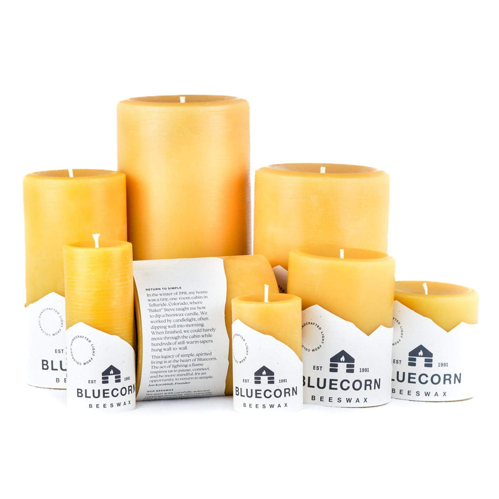 Pure Beeswax Pillar Candles | Heirloom Boulevard
