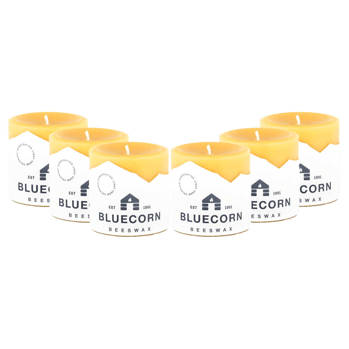 Pure Beeswax Pillar Candles 3" x 3" Bulk 6-Pack (Save 10%) | Heirloom Boulevard