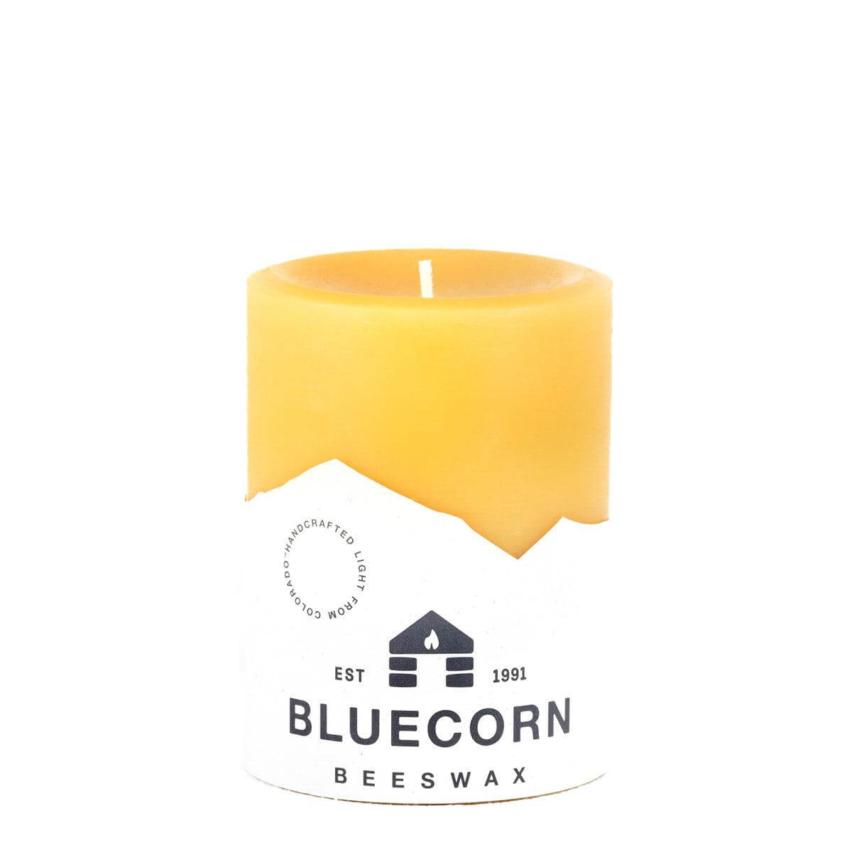 Pure Beeswax Pillar Candles 3" x 4" Single Candle | Heirloom Boulevard