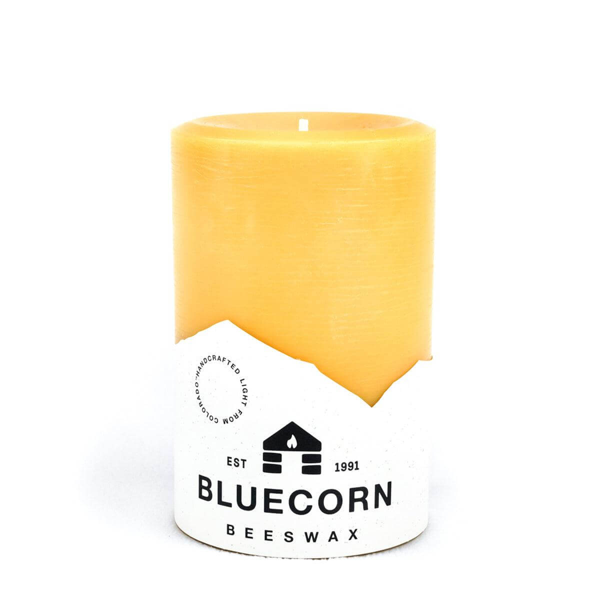 Pure Beeswax Pillar Candles 4" x 6" Single Candle | Heirloom Boulevard