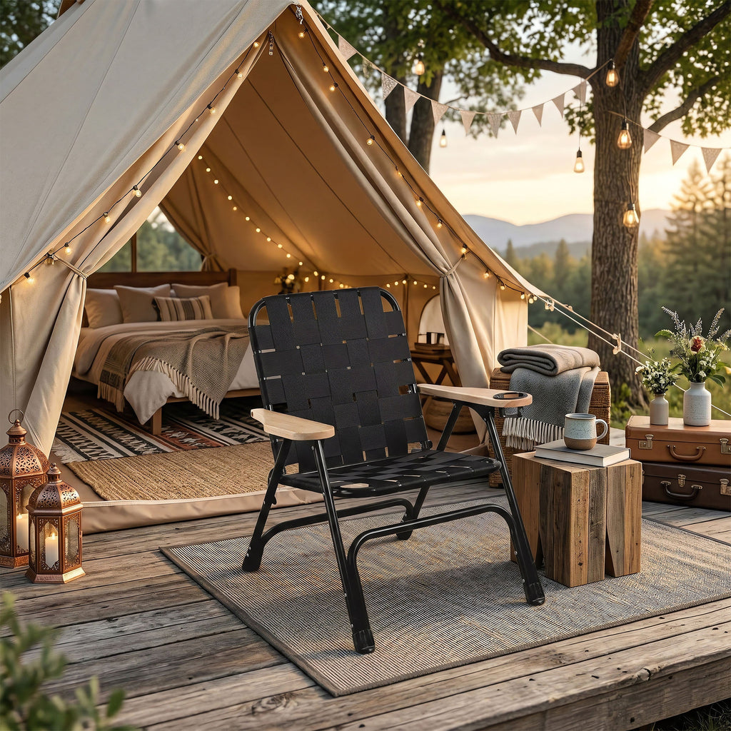 Oniva Lux Woven Camp Chair | Heirloom Boulevard