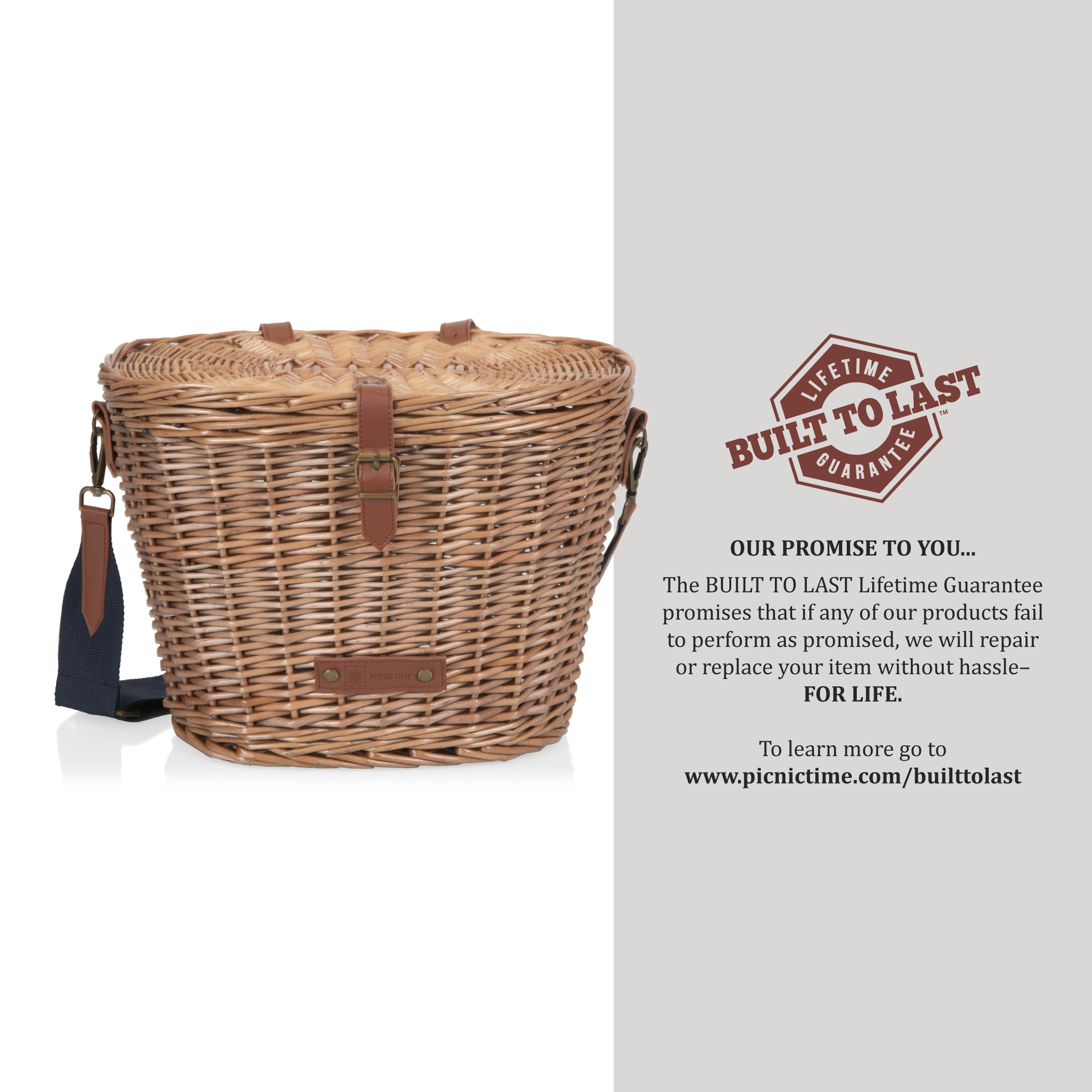Picnic Time Cambridge Bicycle Basket | Heirloom Boulevard