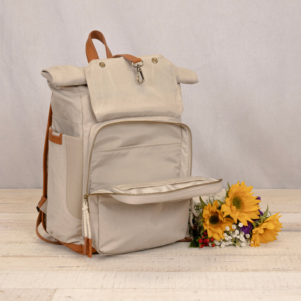 Picnic Time Carmel Roll Top Picnic Backpack Cooler | Heirloom Boulevard