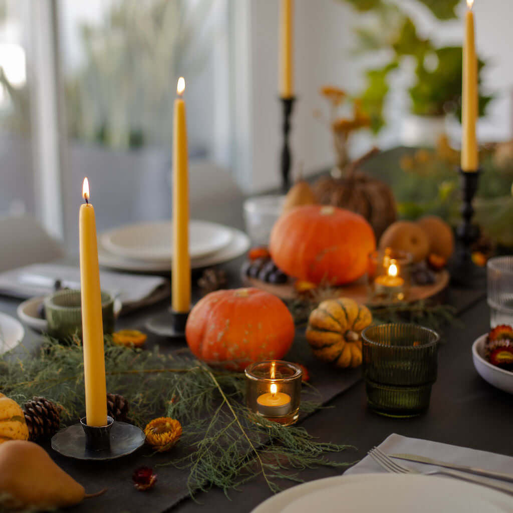 Hand-Dipped Beeswax Taper Candles - Bulk 4-Pair Bundle | Heirloom Boulevard