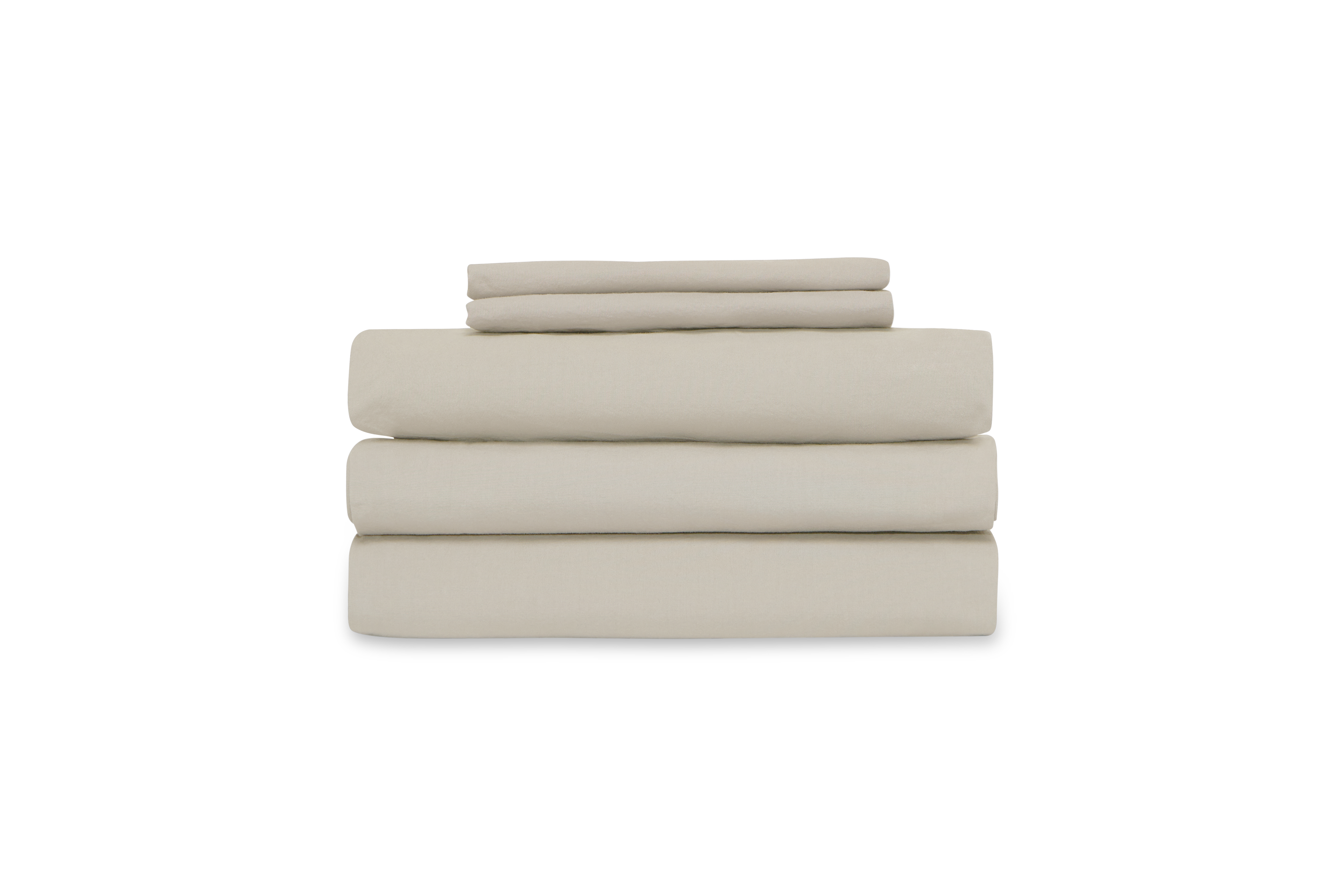 Relaxed Percale Sheet Set Natural | Heirloom Boulevard