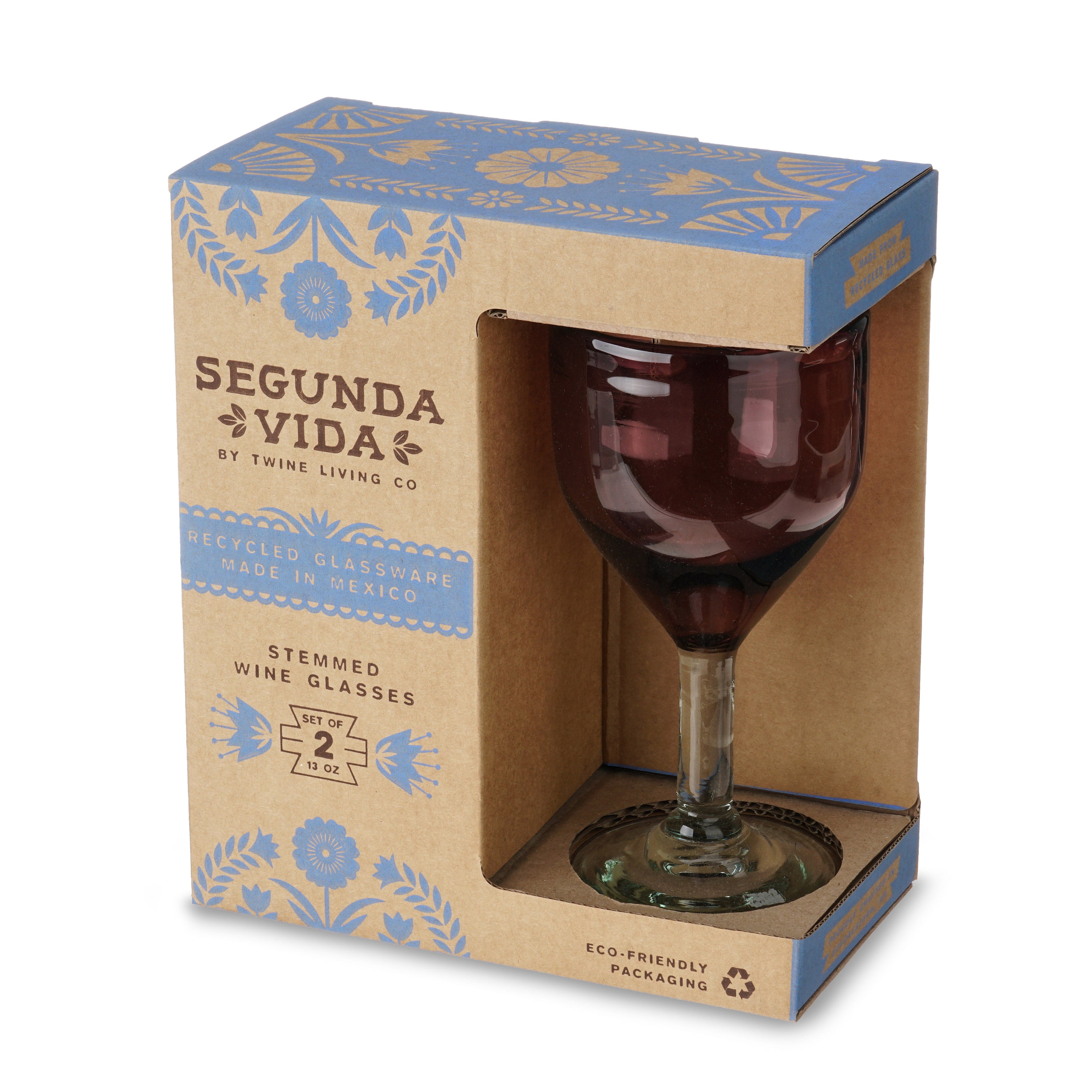 Segunda Vida Rosado Wine Glass Set