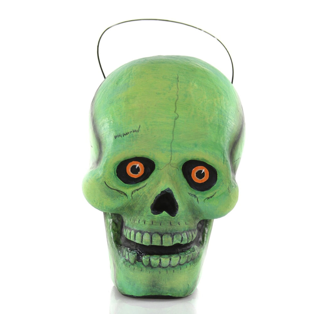 Scary Skull Paper Mache Halloween Candy Bucket Quirks! | Heirloom Boulevard