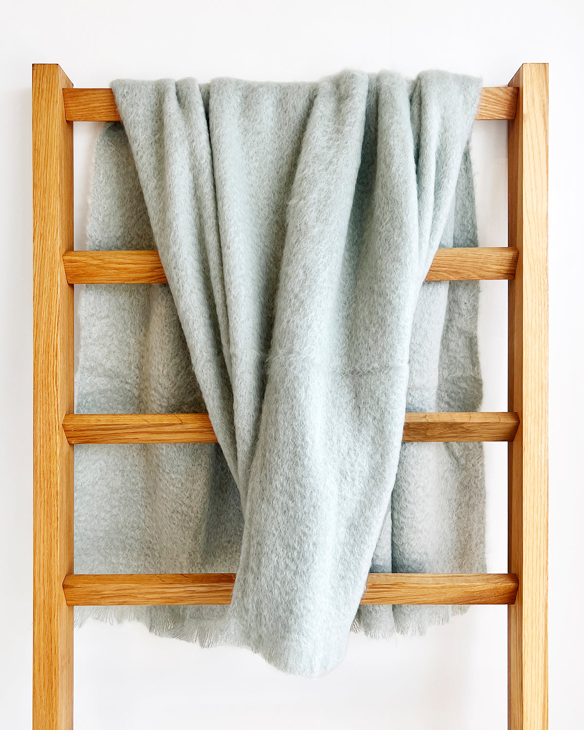 Mantas Ezcaray Seafoam Mohair Blanket Throw atacama home | Heirloom Boulevard