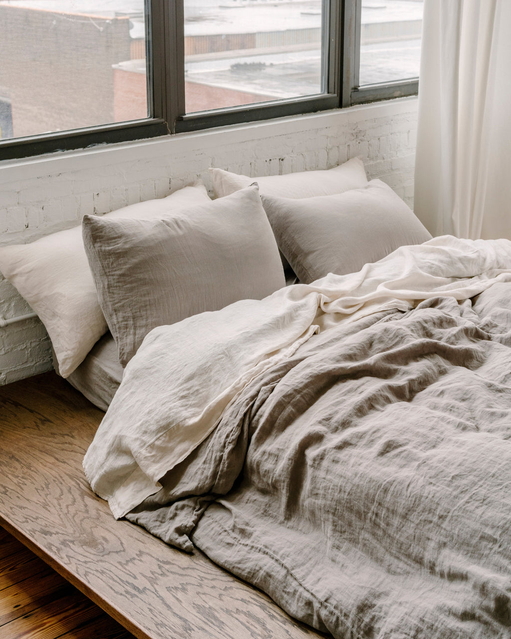 French Presse Linens Washed Linen Duvet Cover | Heirloom Boulevard