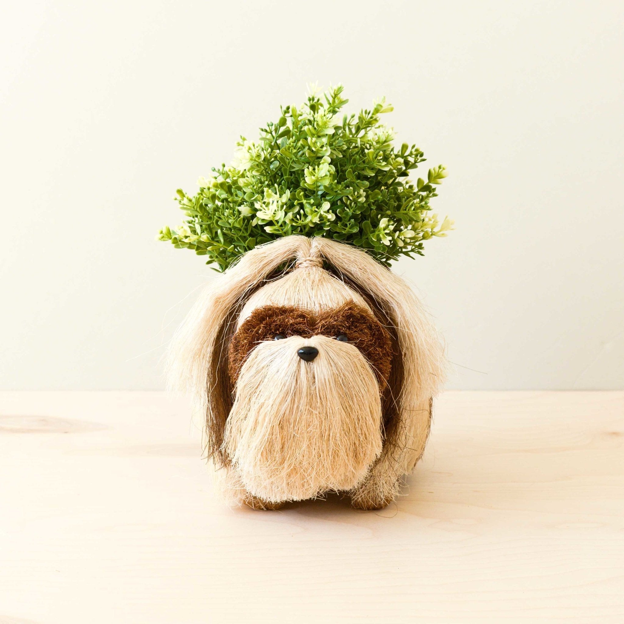 LIKHÂ Shih Tzu Planter - Dog Plant Basket | Heirloom Boulevard
