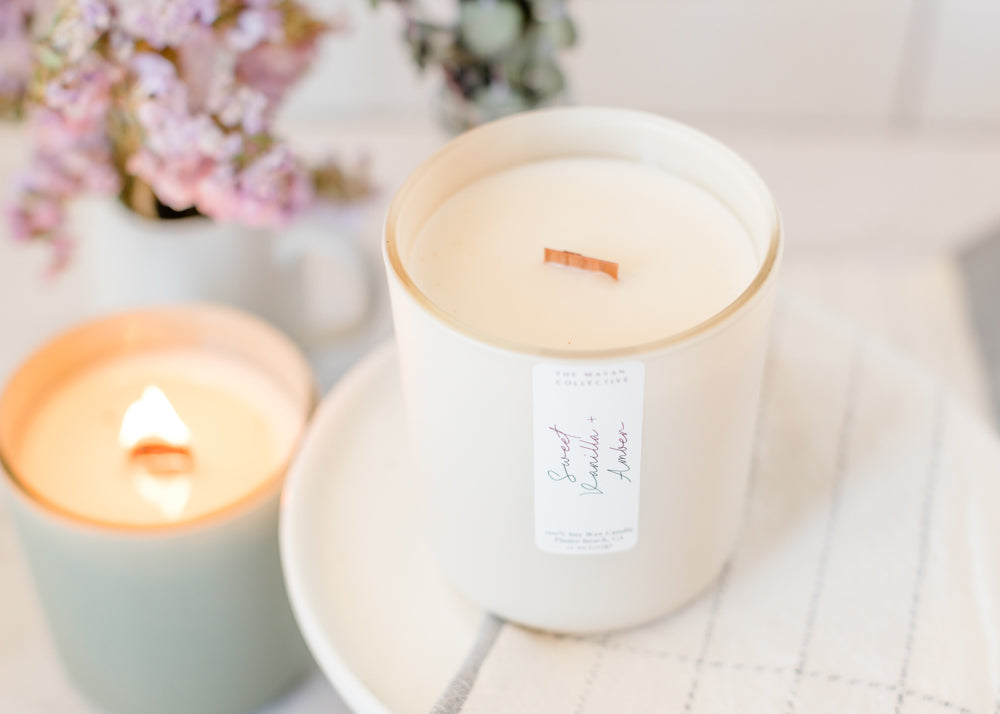 Sweet Vanilla & Amber Soy Wax Candle | Heirloom Boulevard
