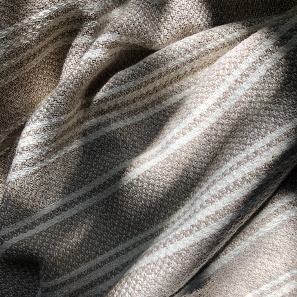 Woven Stripe Turkish Throw SLATE + SALT | Heirloom Boulevard