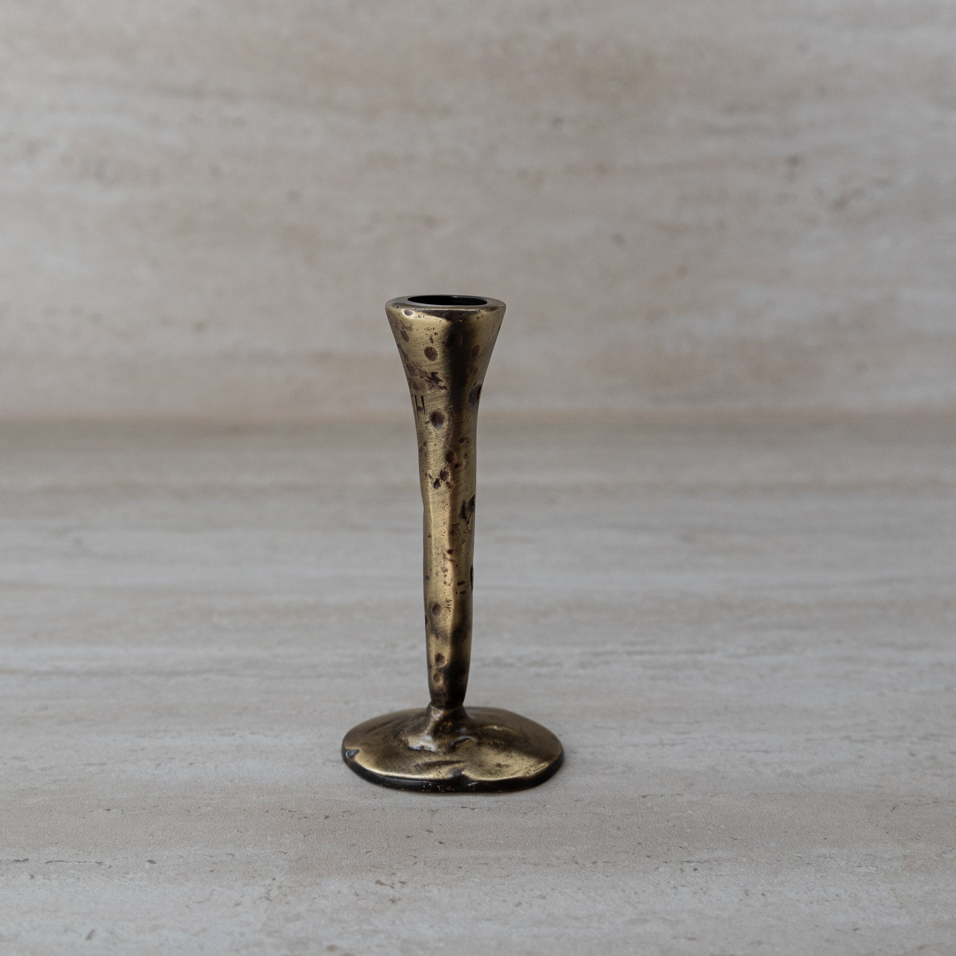 Out of the Blue Antique Brass Large Candlesticks - Set of 3 | Heirloom Boulevard