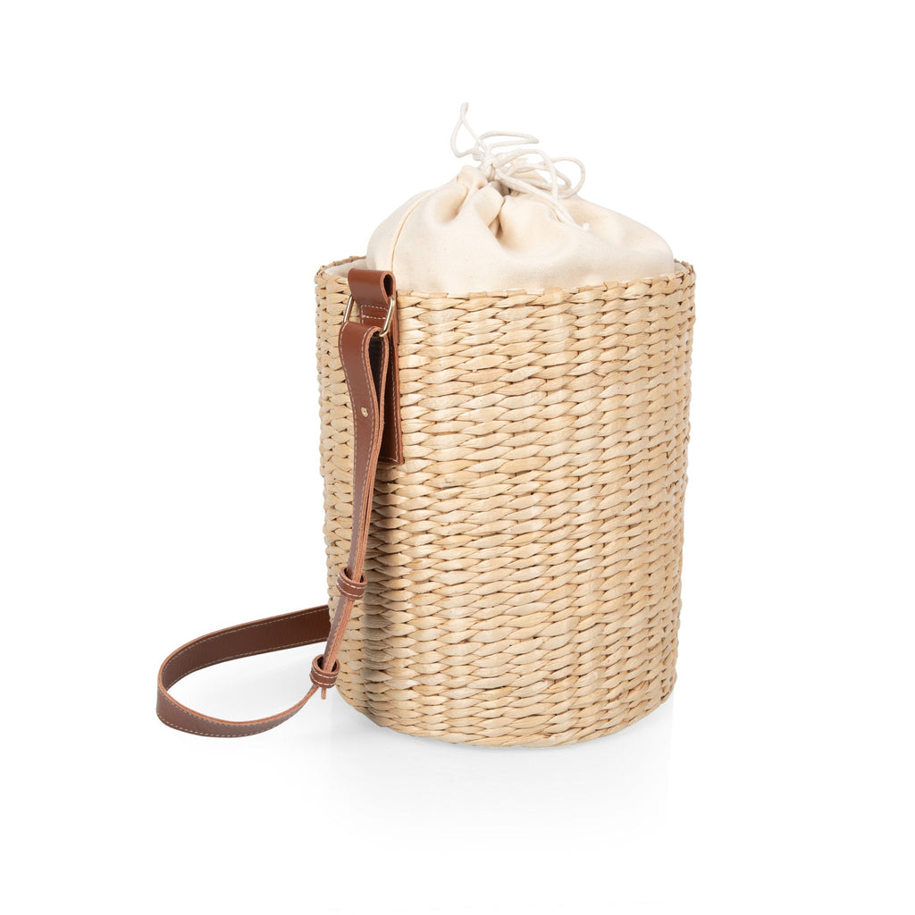 Picnic Time Palermo - Rush Insulated Bucket Tote with Leather Straps | Heirloom Boulevard