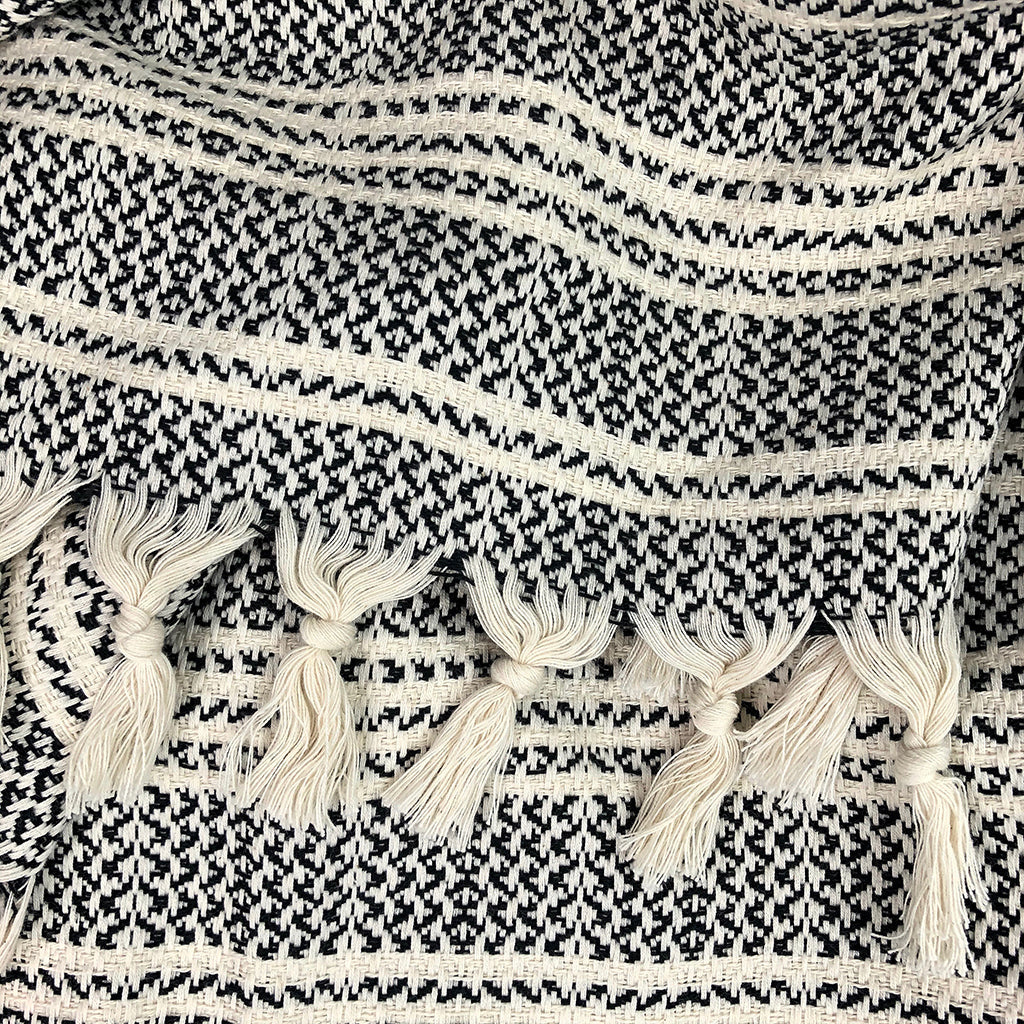 Woven Stripe Turkish Throw SLATE + SALT | Heirloom Boulevard