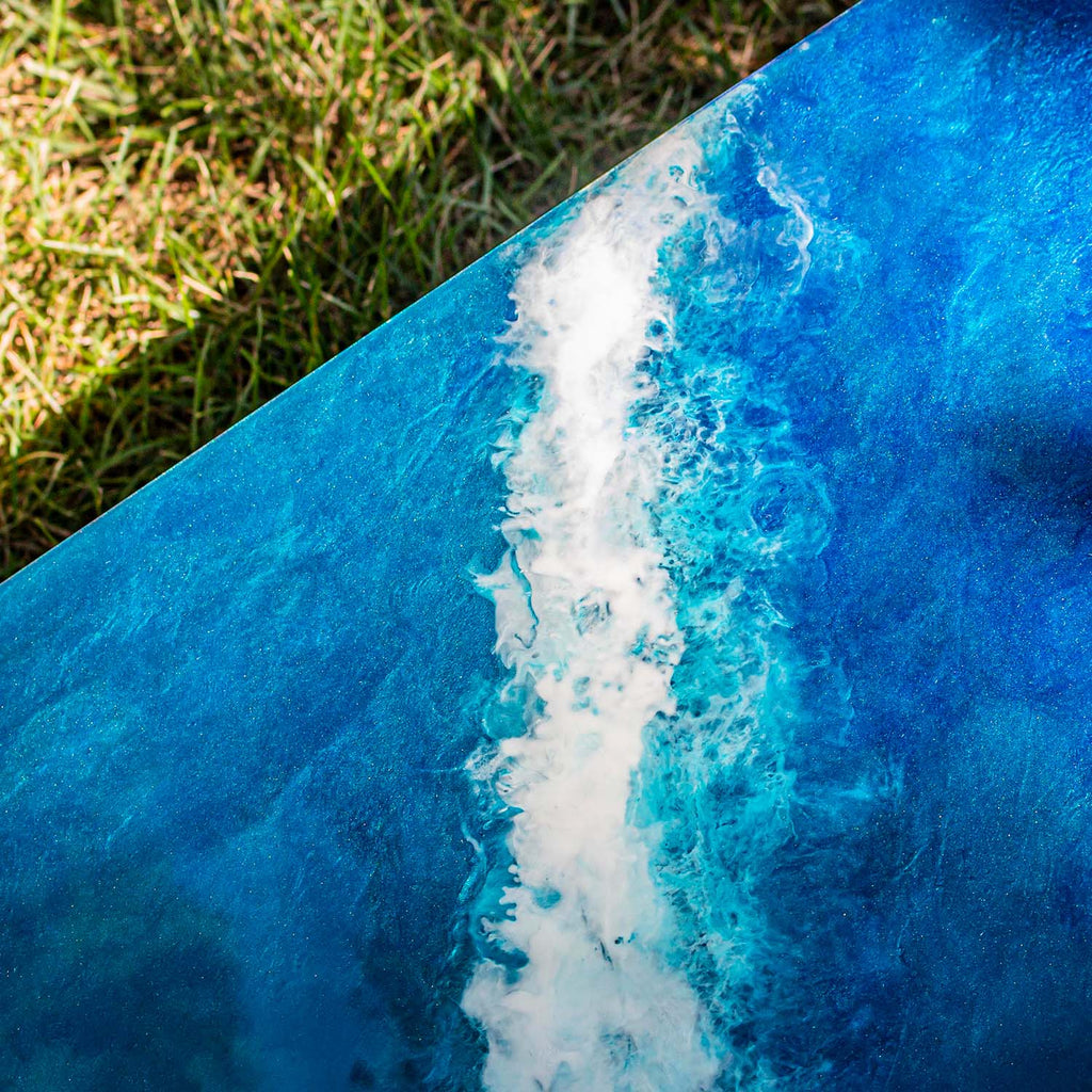 Elakai 2x4 The Beach Epoxy Resin Cornhole Boards | Heirloom Boulevard