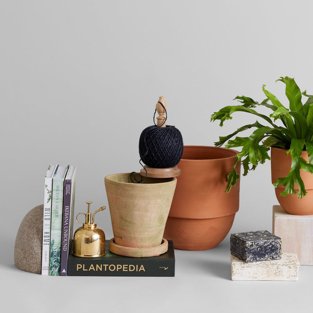 Bloomist Greenwash Terracotta Studio Planter With Tray | Heirloom Boulevard
