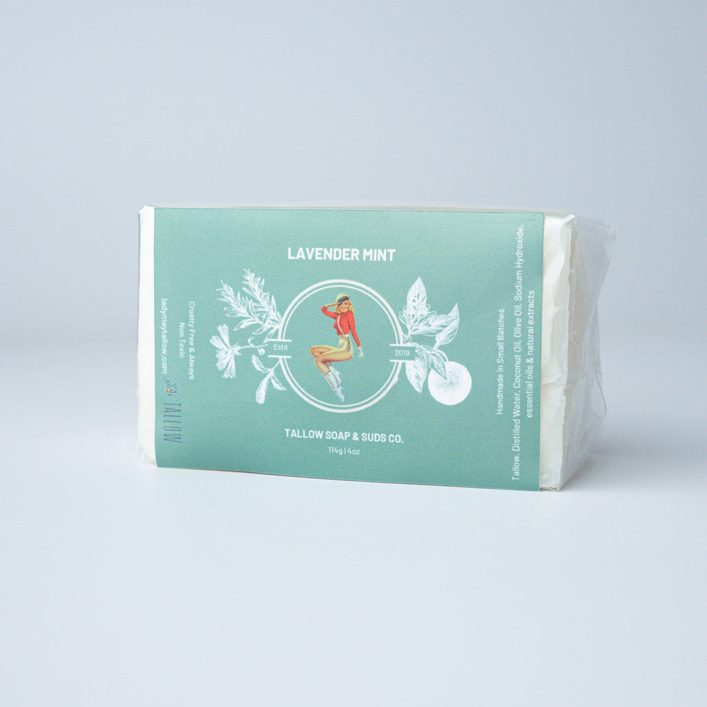 All-Natural Tallow Soap – Lavender Mint & Unscented | Non-Toxic Bar Soap With Tallow Lady May Tallow | Heirloom Boulevard