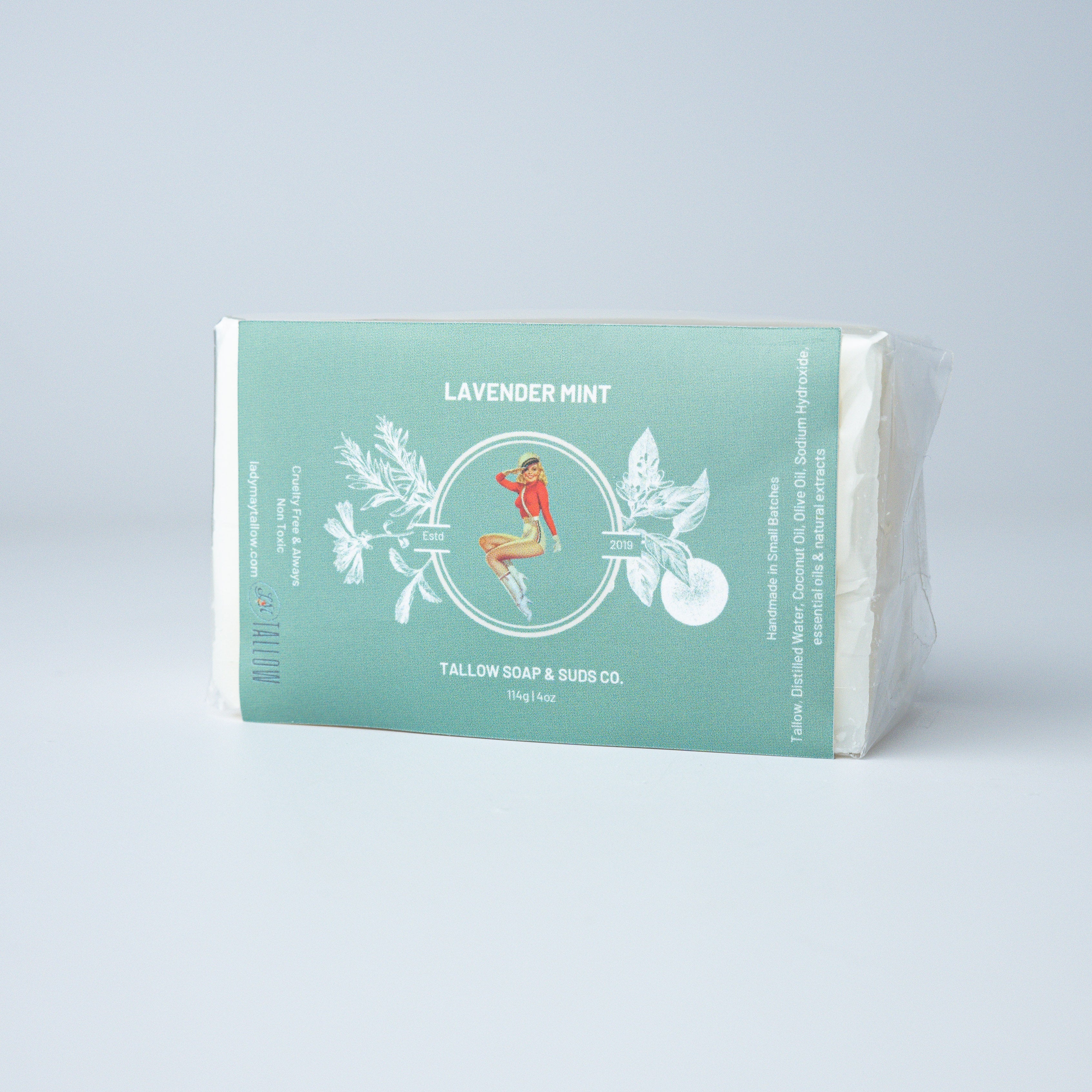All-Natural Tallow Soap – Lavender Mint & Unscented | Non-Toxic Bar Soap With Tallow Lady May Tallow | Heirloom Boulevard