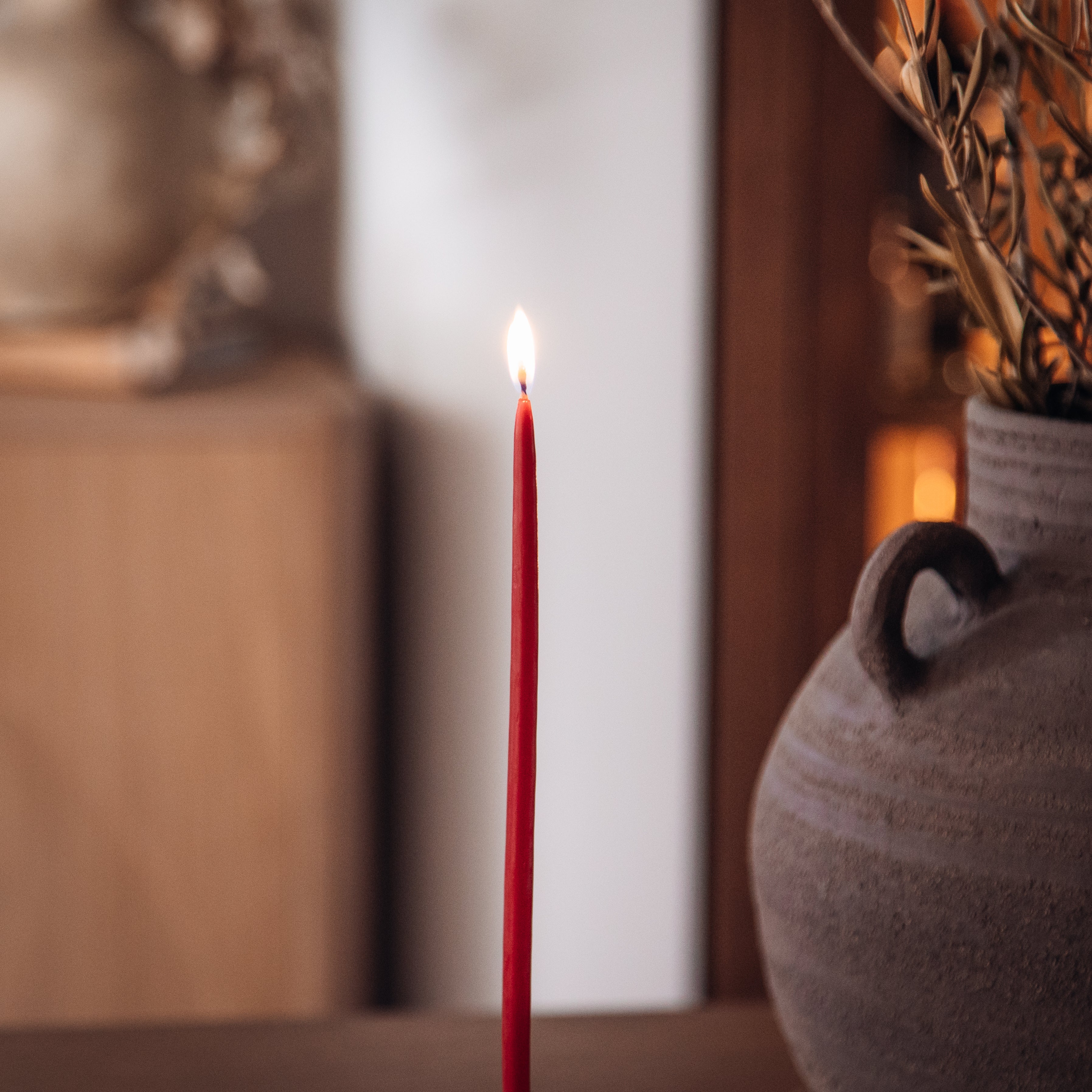 Out of the Blue Melissa Beeswax Thin Tapers - Pack of 15 | Heirloom Boulevard