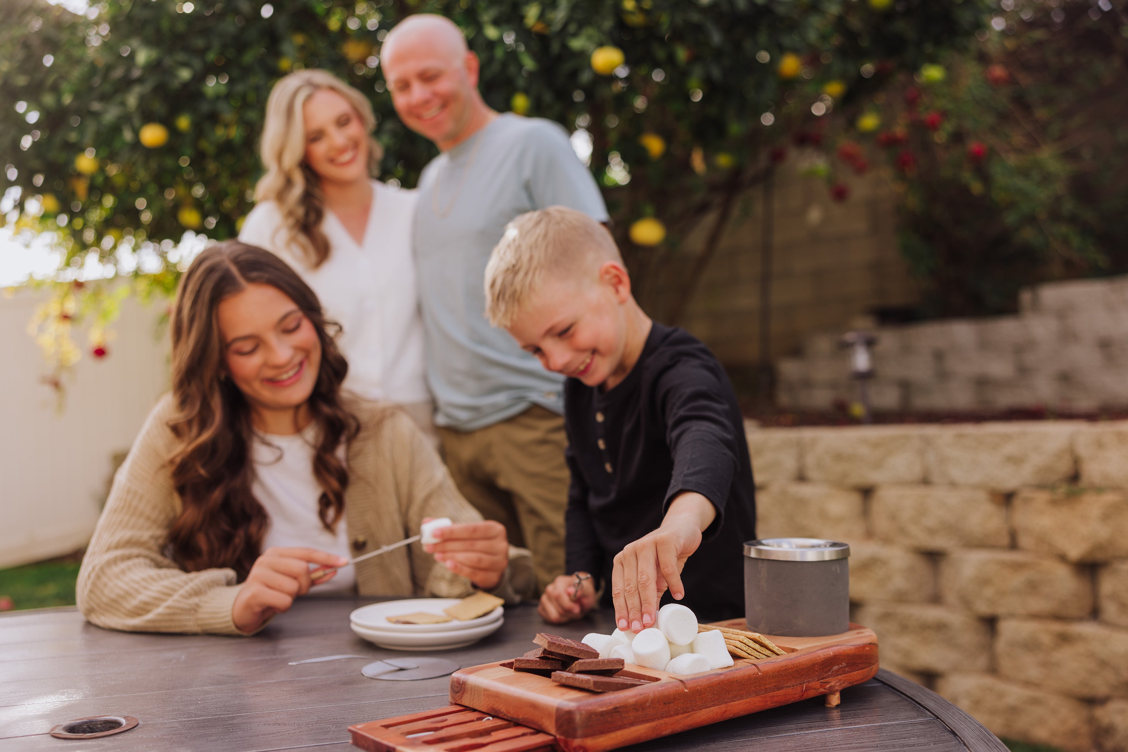 Toscana Dolce S'mores Kit with Tabletop Fire Pit | Heirloom Boulevard