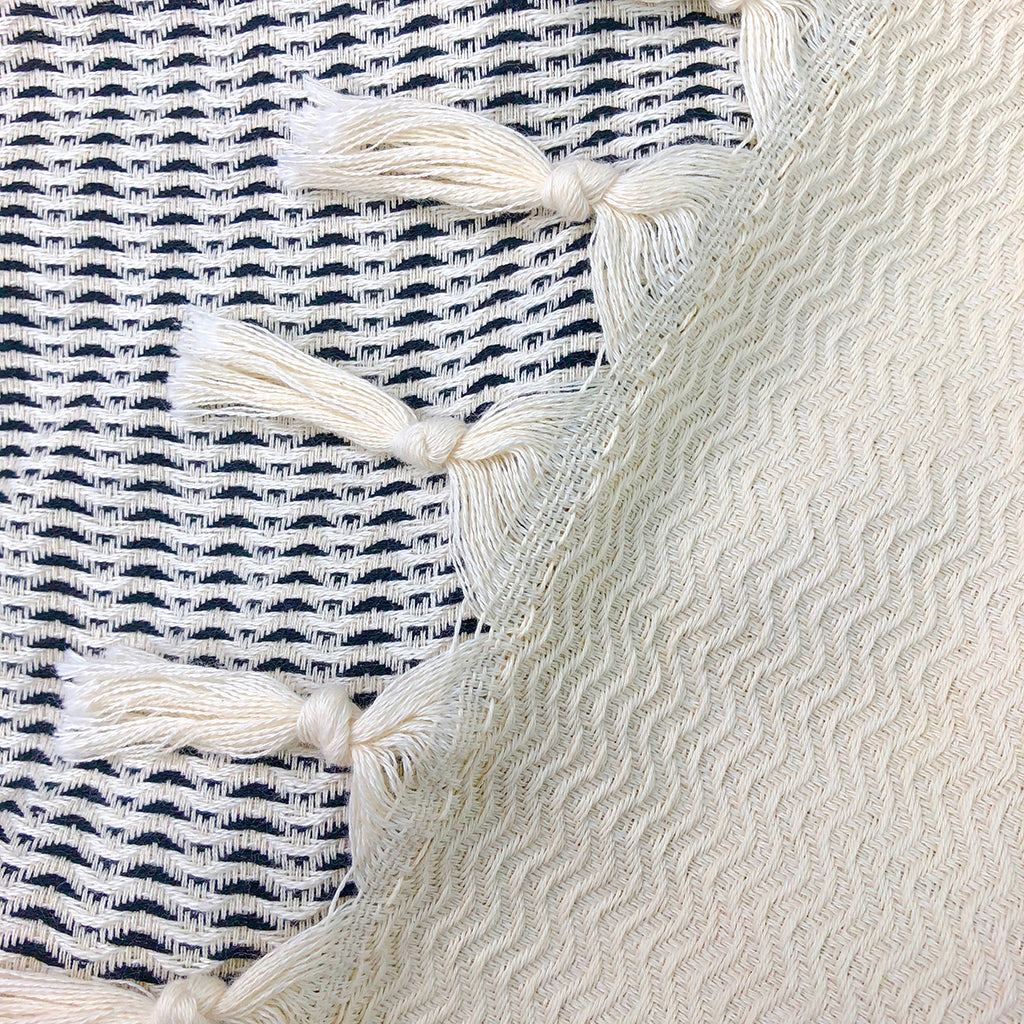 Plush Wavy Turkish Throw SLATE + SALT | Heirloom Boulevard