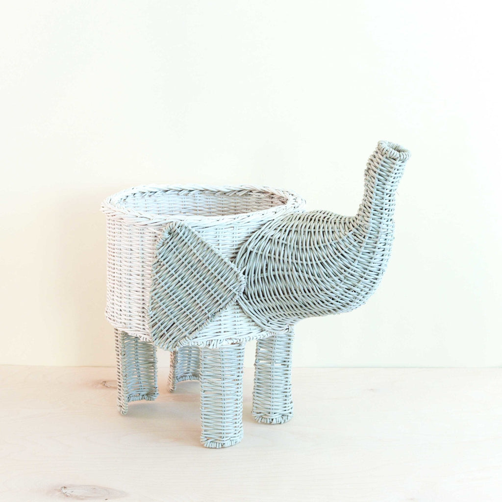 LIKHÂ Two-tone Rattan Elephant Basket - Wicker Organizer | LIKHÂ LIKHÂ | Heirloom Boulevard