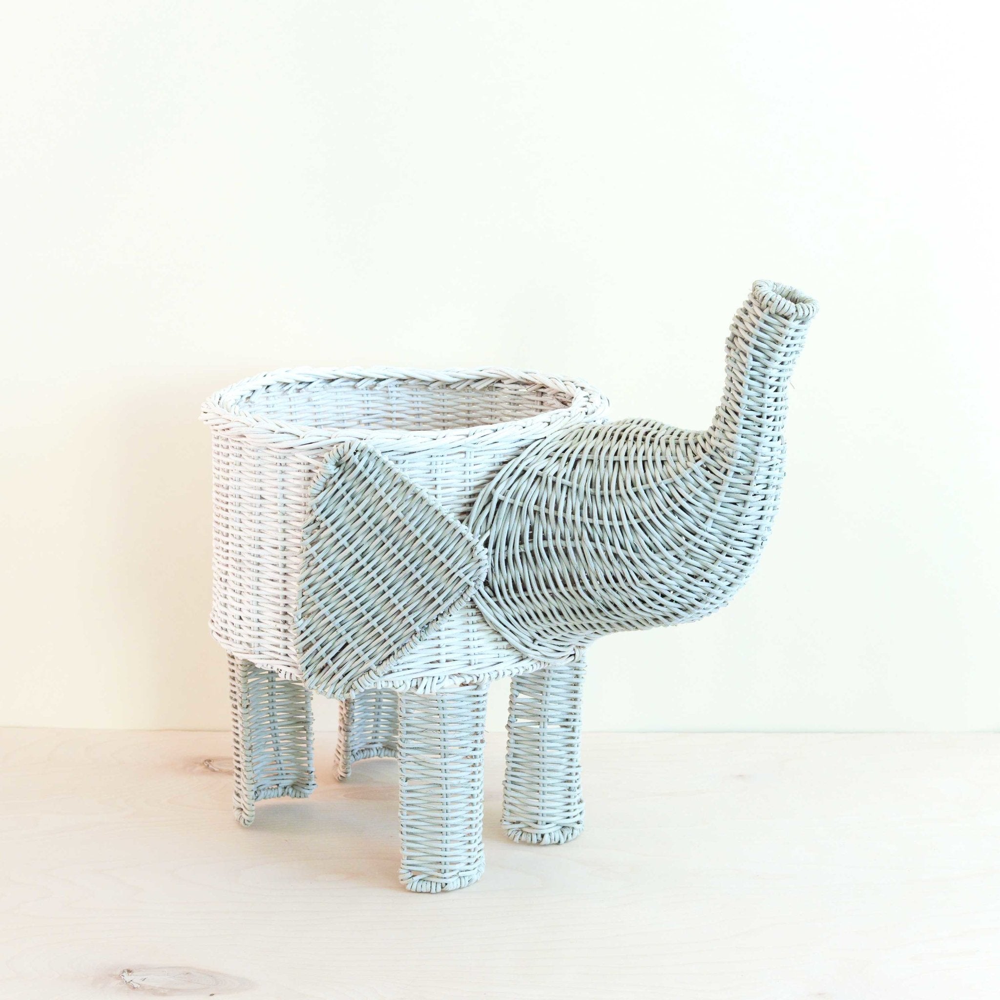 LIKHÂ Two-tone Rattan Elephant Basket - Wicker Organizer | LIKHÂ LIKHÂ | Heirloom Boulevard