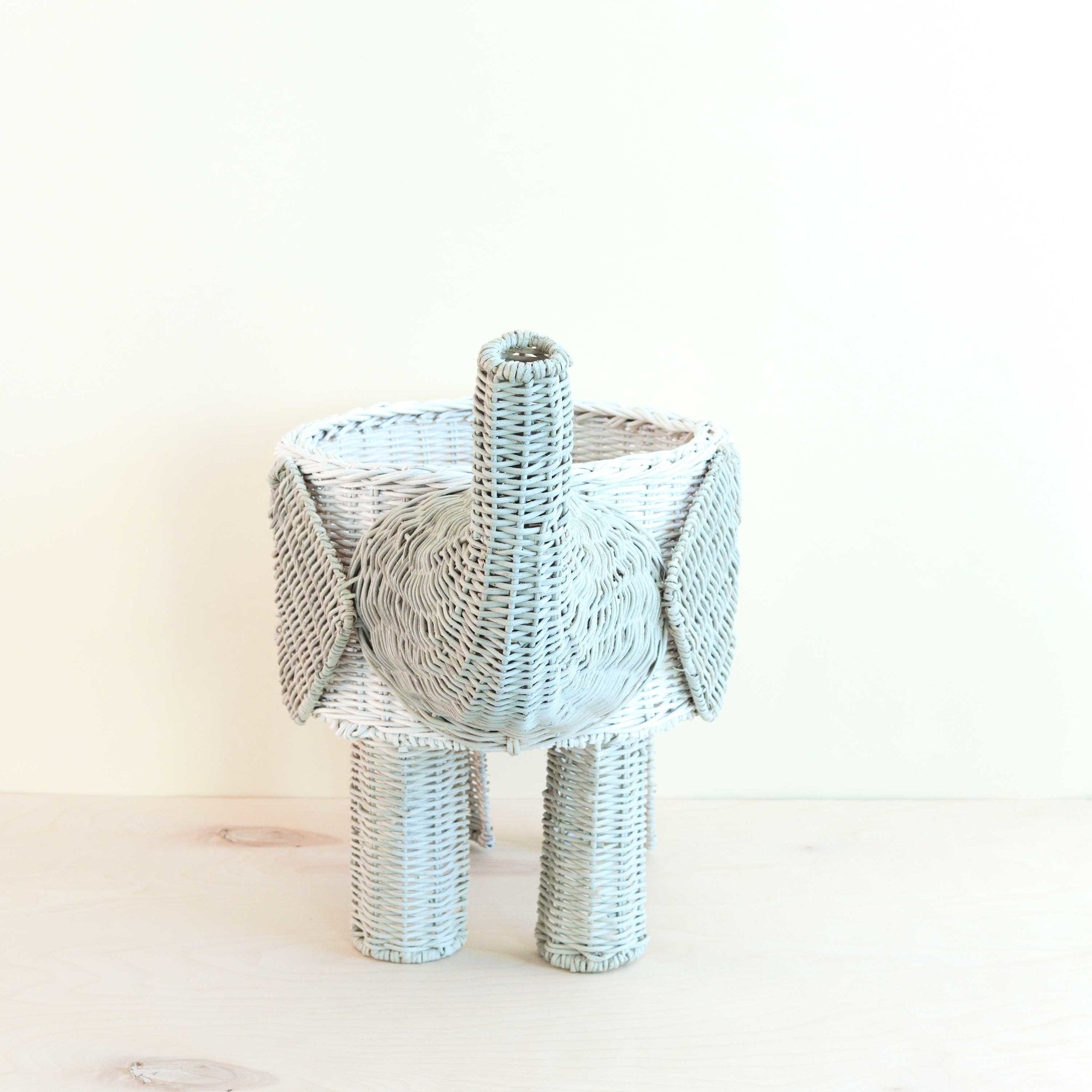 LIKHÂ Two-tone Rattan Elephant Basket - Wicker Organizer | LIKHÂ LIKHÂ | Heirloom Boulevard