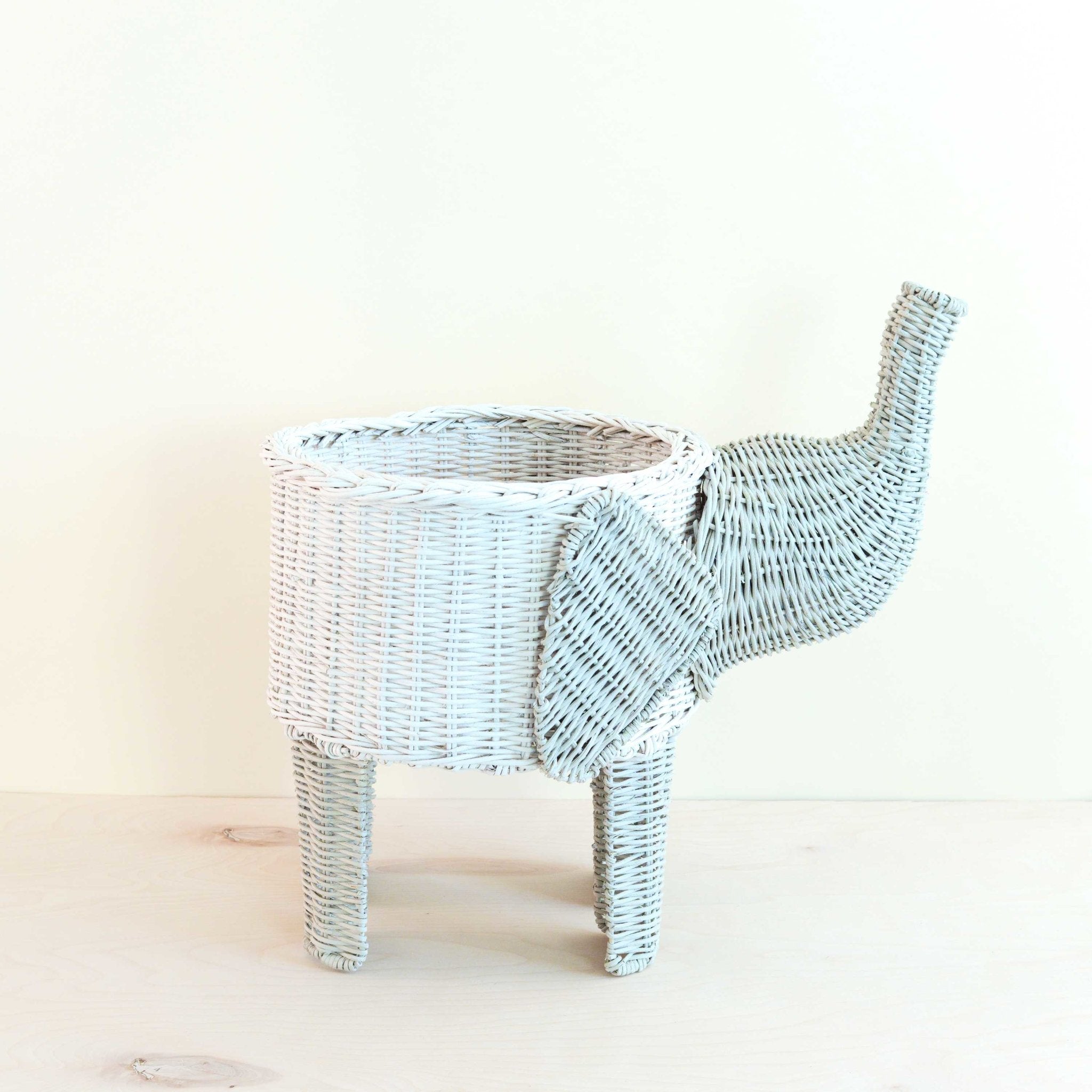 LIKHÂ Two-tone Rattan Elephant Basket - Wicker Organizer | LIKHÂ LIKHÂ | Heirloom Boulevard