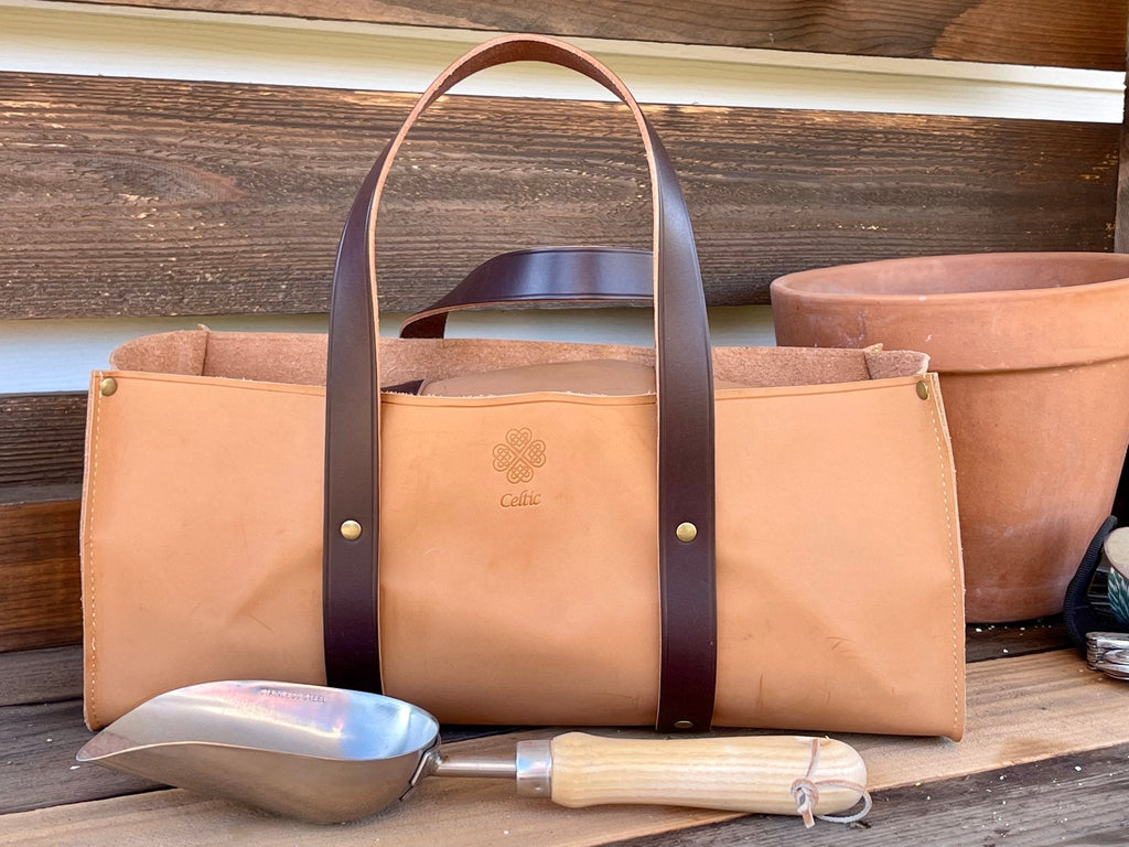 Unique Garden Tool Set & Gift Leather Garden Bag ( + $65 ) | Heirloom Boulevard
