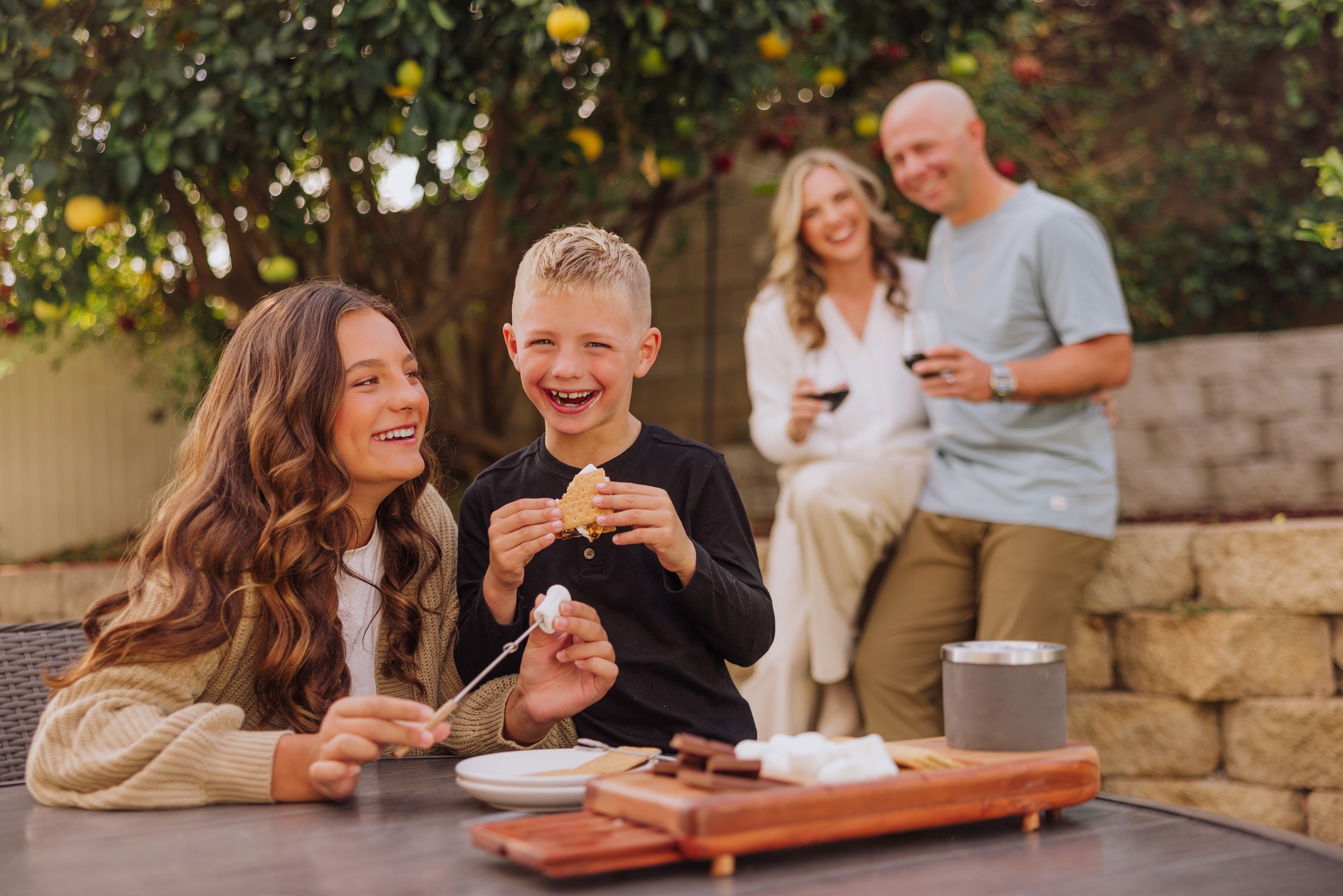 Toscana Dolce S'mores Kit with Tabletop Fire Pit | Heirloom Boulevard
