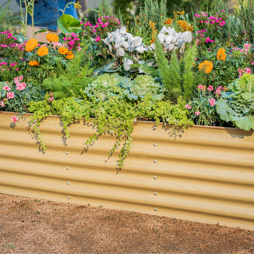 Vego Garden 17" Tall 6 In 1 Medium Modular Metal Raised Garden Bed Kit | Heirloom Boulevard